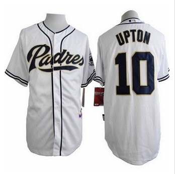 San Diego Padres #10 Justin Upton White Cool Base Stitched Baseball Jersey San Diego Padres #10 Justin Upton White Cool Base Stitched Baseball Jersey