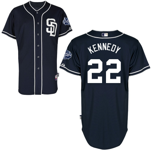 San Diego Padres #22 lan Kennedy Authentic Personalized Alternate Blue Jersey San Diego Padres #22 lan Kennedy Authentic Personalized Alternate Blue Jersey