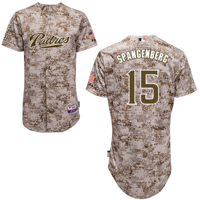 San Diego Padres #15Cory Spangenberg Authentic Personalized Alternate Camo Jersey San Diego Padres #15Cory Spangenberg Authentic Personalized Alternate Camo Jersey