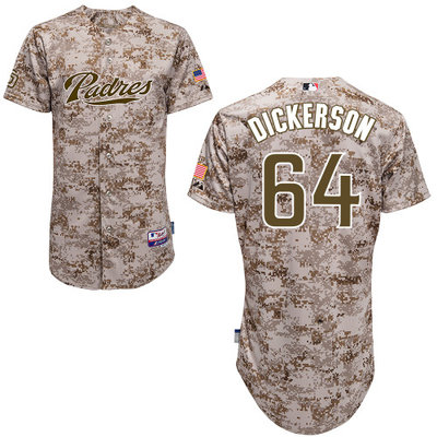 San Diego Padres #64 Alex Dickerson Authentic Personalized Alternate Camo Jersey San Diego Padres #64 Alex Dickerson Authentic Personalized Alternate Camo Jersey