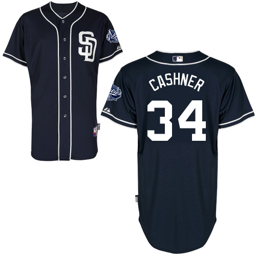 San Diego Padres #34Andrew Cashner Authentic Personalized Alternate Blue Jersey San Diego Padres #34Andrew Cashner Authentic Personalized Alternate Blue Jersey