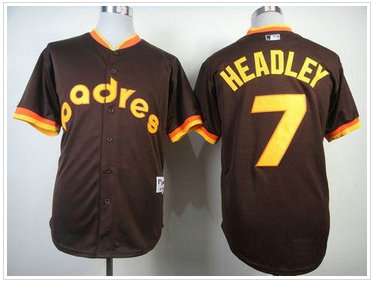 San Diego Padres #7 Chase Headley Coffee 1984 Turn Back The Clock Baseball Jersey San Diego Padres #7 Chase Headley Coffee 1984 Turn Back The Clock Baseball Jersey