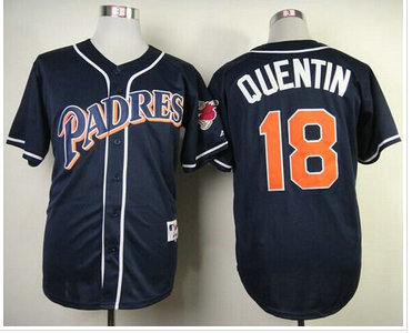 San Diego Padres #18 Carlos Quentin Navy Blue 1998 Turn Back The Clock Baseball Jersey San Diego Padres #18 Carlos Quentin Navy Blue 1998 Turn Back The Clock Baseball Jersey