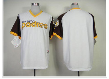San Diego Padres Blank White 1978 Turn Back The Clock Baseball Jersey San Diego Padres Blank White 1978 Turn Back The Clock Baseball Jersey
