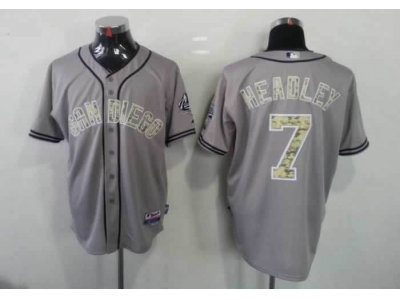 mlb jerseys san diego padres #7 headley grey(number camo) mlb jerseys san diego padres #7 headley grey(number camo)