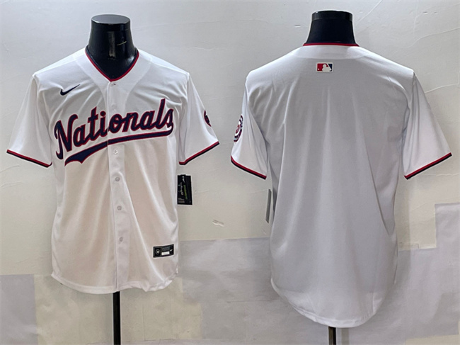 Men's Washington Nationals Blank White Limited Stitched Baseball Jersey Men's Washington Nationals Blank White Limited Stitched Baseball Jersey