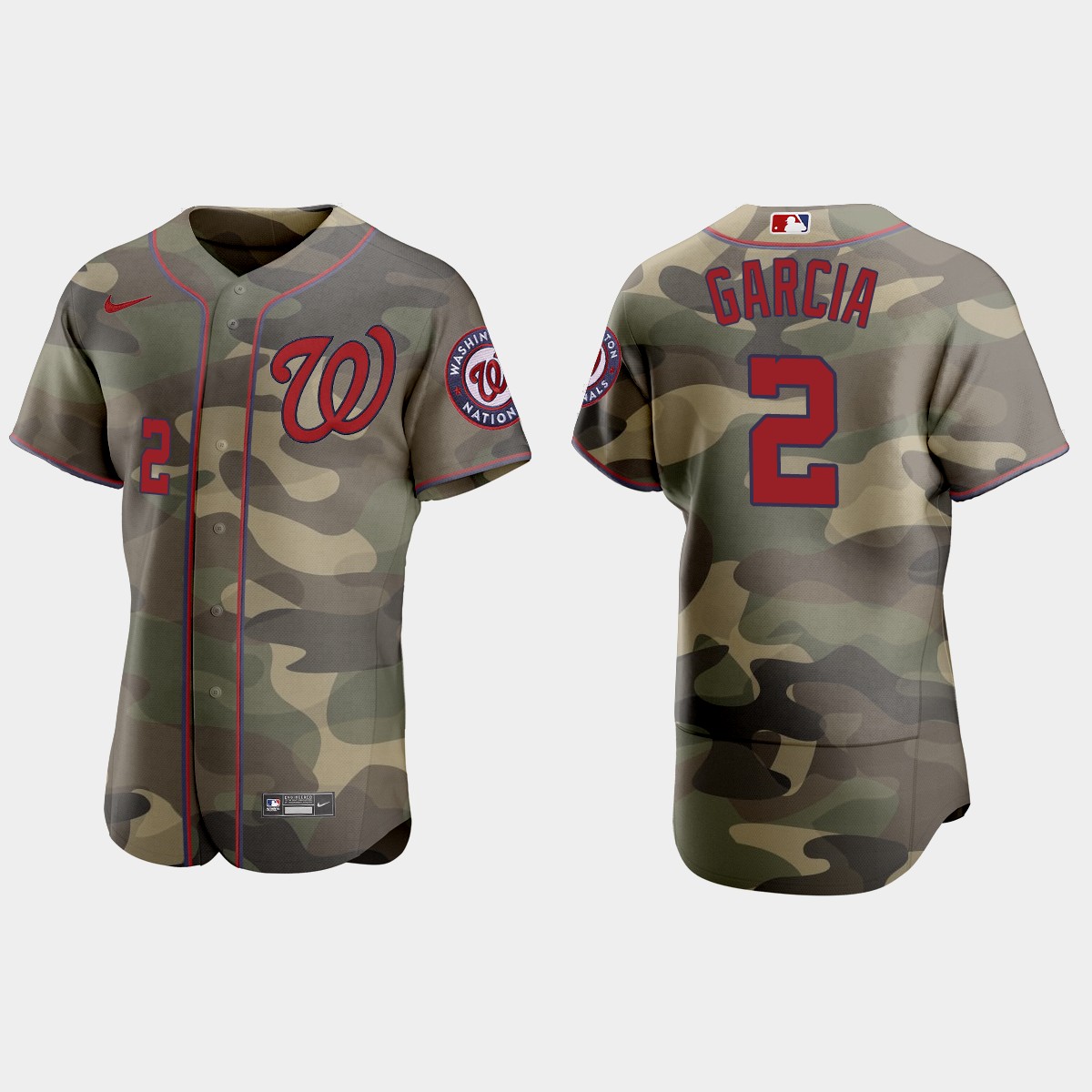 Washington Nationals #2 Luis Garcia Men's Nike 2021 Armed Forces Day Authentic MLB Jersey -Camo Washington Nationals #2 Luis Garcia Men's Nike 2021 Armed Forces Day Authentic MLB Jersey -Camo