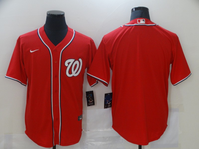 Nike Men's Washington Nationals Red Blank Coolbase Jersey Nike Men's Washington Nationals Red Blank Coolbase Jersey