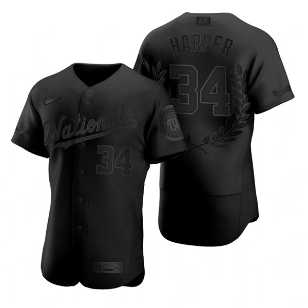 Nationals 34 Bryce Harper Black Nike Flexbase Fashion Jersey Nationals 34 Bryce Harper Black Nike Flexbase Fashion Jersey