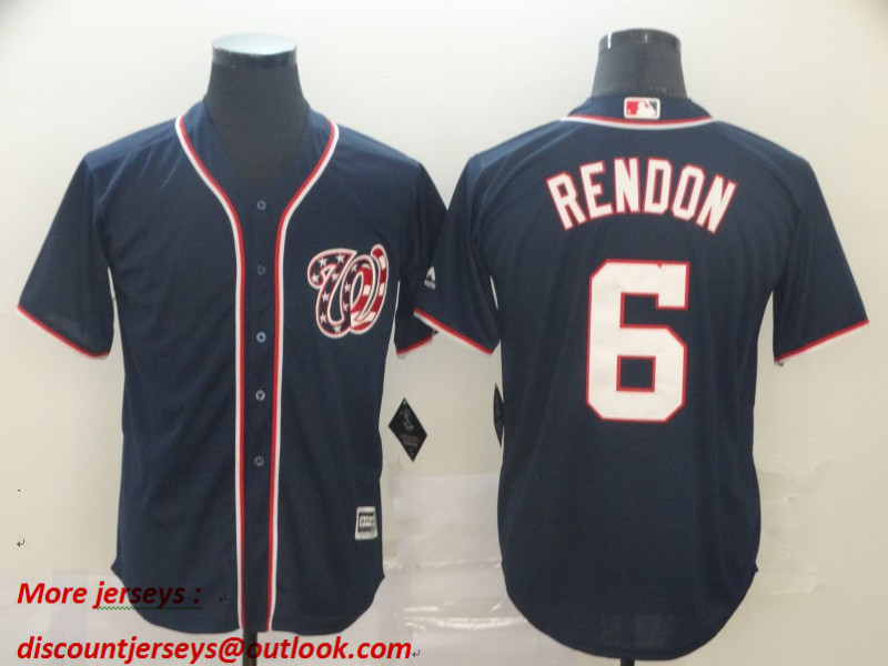 Nationals 6 Anthony Rendon Navy Cool Base Jersey Nationals 6 Anthony Rendon Navy Cool Base Jersey