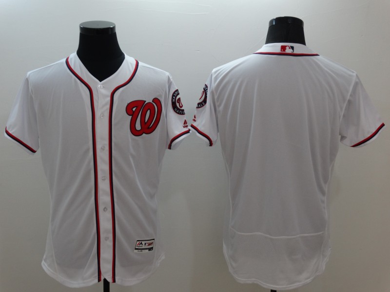 Nationals Blank White Flexbase Jersey Nationals Blank White Flexbase Jersey