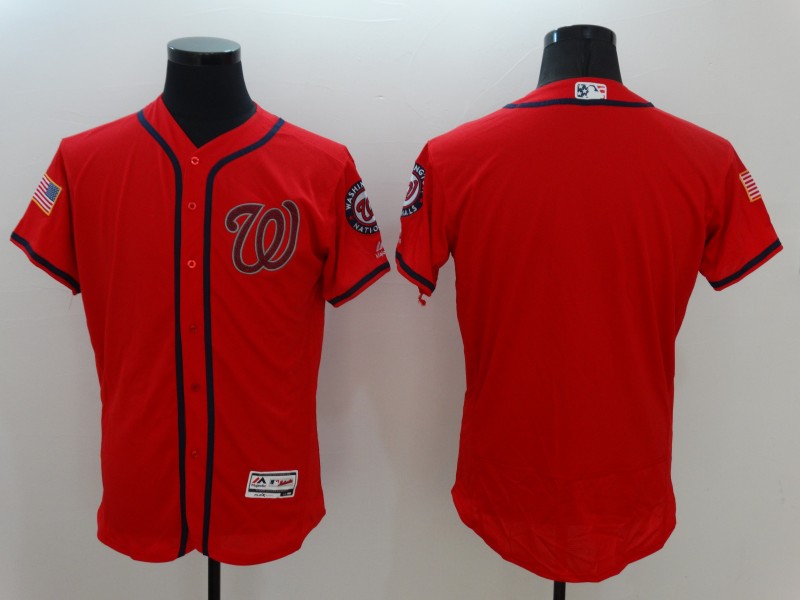 Nationals Blank Red Flexbase Jersey Nationals Blank Red Flexbase Jersey