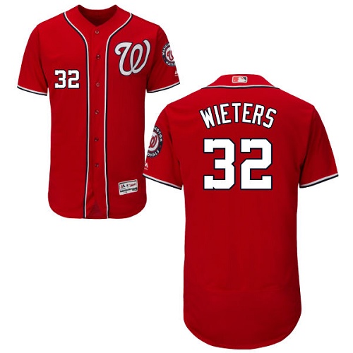 Nationals #32 Matt Wieters Red Flexbase Authentic Collection Stitched MLB Jersey Nationals #32 Matt Wieters Red Flexbase Authentic Collection Stitched MLB Jersey