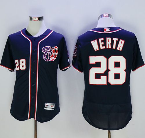 Nationals #28 Jayson Werth Navy Blue Flexbase Authentic Collection Stitched MLB Jersey Nationals #28 Jayson Werth Navy Blue Flexbase Authentic Collection Stitched MLB Jersey