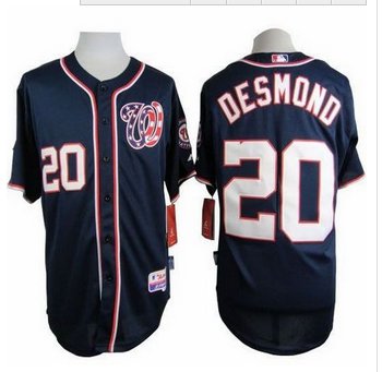 Washington Nationals #20 Ian Desmond Navy Blue Cool Base Stitched Baseball Jersey Washington Nationals #20 Ian Desmond Navy Blue Cool Base Stitched Baseball Jersey