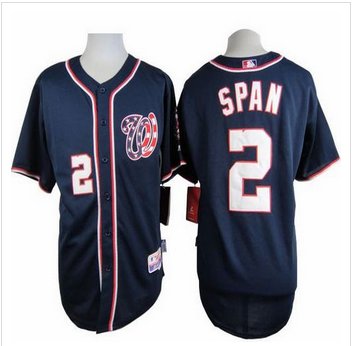Washington Nationals #2 Denard Span Navy Blue Cool Base Stitched Baseball Jersey Washington Nationals #2 Denard Span Navy Blue Cool Base Stitched Baseball Jersey