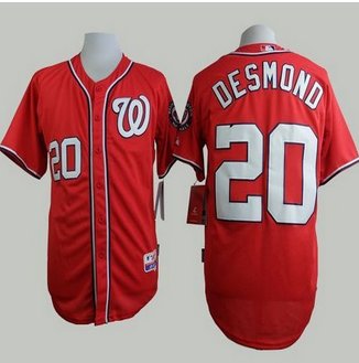 Washington Nationals #20 Ian Desmond Red Cool Base Stitched Baseball Jersey Washington Nationals #20 Ian Desmond Red Cool Base Stitched Baseball Jersey