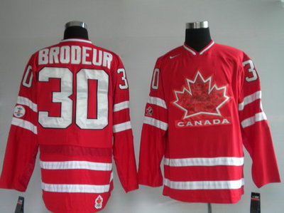 Jerseys 30 BRODEUR Red Olympic