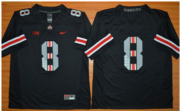 Ohio State Buckeyes #8 Championship Black Commemorative Stitched NCAA Jersey Ohio State Buckeyes #8 Championship Black Commemorative Stitched NCAA Jersey