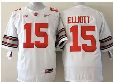Youth Ohio State Buckeyes #15 Ezekiel Elliott White Stitched NCAA Jersey Youth Ohio State Buckeyes #15 Ezekiel Elliott White Stitched NCAA Jersey