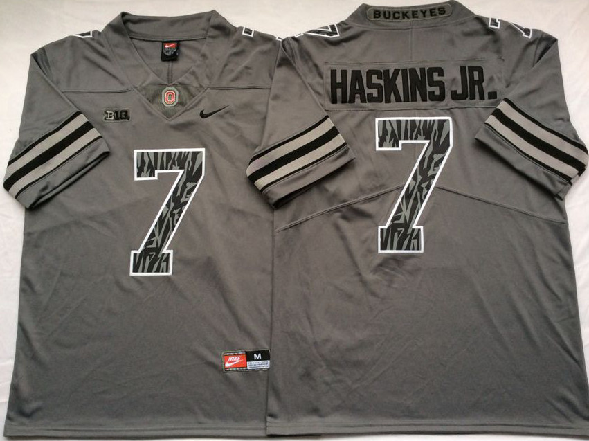 Ohio State Buckeyes 7 Dwayne Haskins Jr Gray Shadow College Football Jersey Ohio State Buckeyes 7 Dwayne Haskins Jr Gray Shadow College Football Jersey