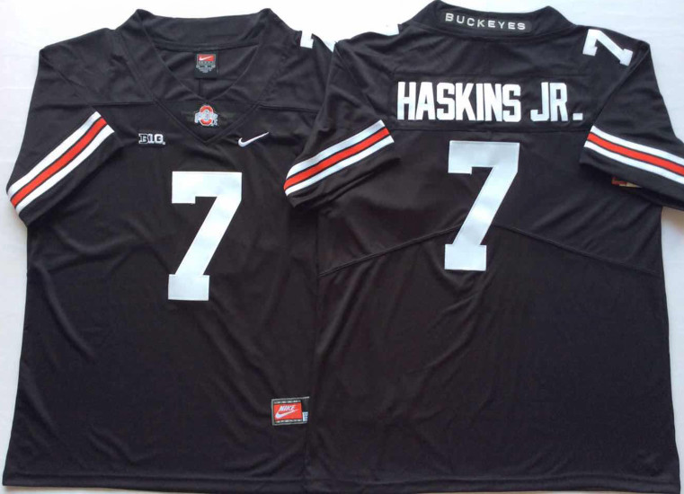 Ohio State Buckeyes 7 Dwayne Haskins Jr. Black College Football Jersey Ohio State Buckeyes 7 Dwayne Haskins Jr. Black College Football Jersey