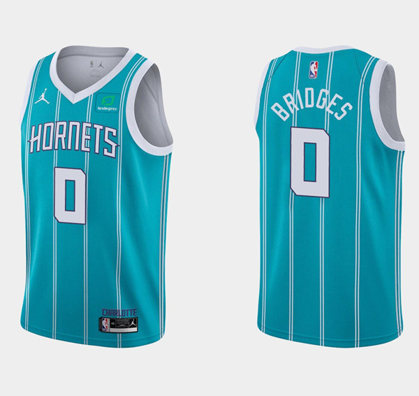 Men's Charlotte Hornets #0 Miles Bridges Aqua Stitched Basketball Jersey Men's Charlotte Hornets #0 Miles Bridges Aqua Stitched Basketball Jersey