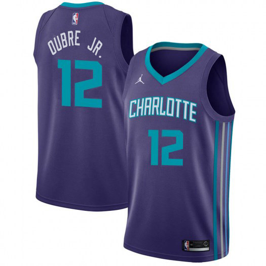 Nike Hornets #12 Kelly Oubre Jr. Purple NBA Jordan Swingman Statement Edition Jersey Nike Hornets #12 Kelly Oubre Jr. Purple NBA Jordan Swingman Statement Edition Jersey
