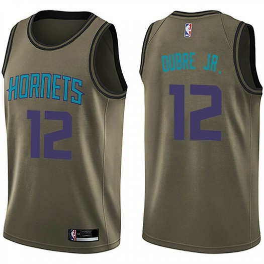 Nike Hornets #12 Kelly Oubre Jr. Green Salute To Service NBA Swingman Jersey Nike Hornets #12 Kelly Oubre Jr. Green Salute To Service NBA Swingman Jersey