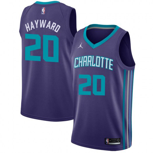 Nike Hornets #20 Gordon Hayward Purple NBA Jordan Swingman Statement Edition Jersey Nike Hornets #20 Gordon Hayward Purple NBA Jordan Swingman Statement Edition Jersey