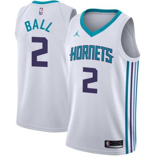 Nike Hornets #2 LaMelo Ball White NBA Jordan Swingman Association Edition Jersey Nike Hornets #2 LaMelo Ball White NBA Jordan Swingman Association Edition Jersey