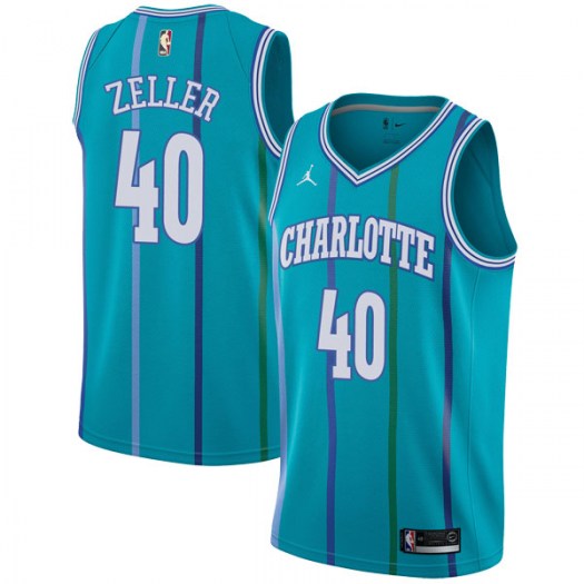 Nike Hornets #40 Cody Zeller Aqua NBA Jordan Swingman Hardwood Classics Jersey Nike Hornets #40 Cody Zeller Aqua NBA Jordan Swingman Hardwood Classics Jersey