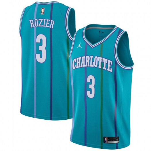 Nike Hornets #3 Terry Rozier Aqua NBA Jordan Swingman Hardwood Classics Jersey Nike Hornets #3 Terry Rozier Aqua NBA Jordan Swingman Hardwood Classics Jersey