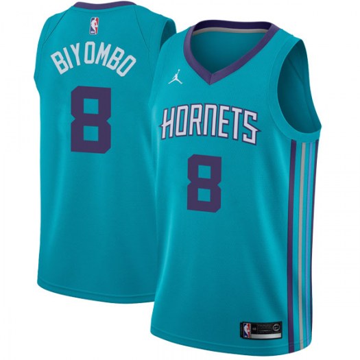 Nike Hornets #8 Bismack Biyombo Teal NBA Jordan Swingman Icon Edition Jersey Nike Hornets #8 Bismack Biyombo Teal NBA Jordan Swingman Icon Edition Jersey
