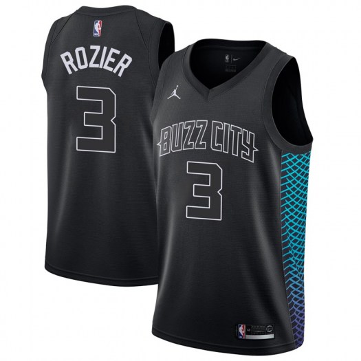 Nike Hornets #3 Terry Rozier Black NBA Jordan Swingman City Edition Jersey Nike Hornets #3 Terry Rozier Black NBA Jordan Swingman City Edition Jersey