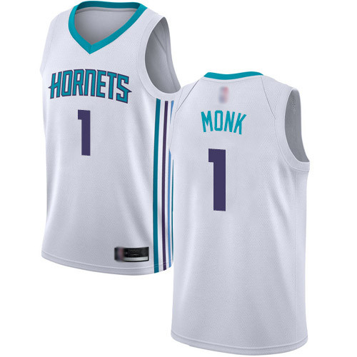 Hornets #1 Malik Monk White Basketball Jordan Swingman Association Edition Jersey Hornets #1 Malik Monk White Basketball Jordan Swingman Association Edition Jersey