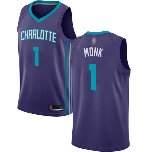 Hornets #1 Malik Monk Purple Basketball Jordan Swingman Statement Edition Jersey Hornets #1 Malik Monk Purple Basketball Jordan Swingman Statement Edition Jersey