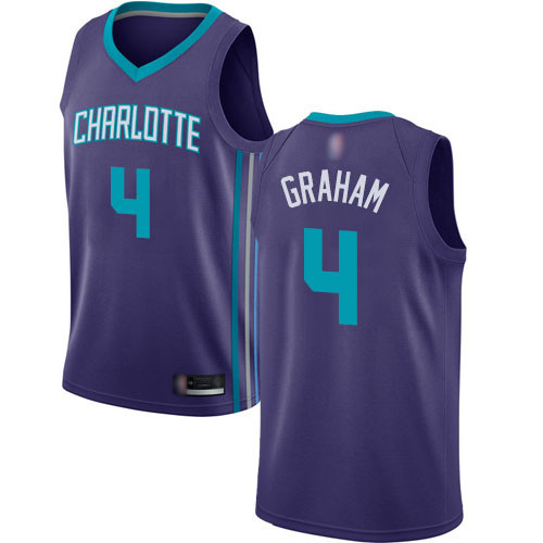 Hornets #4 Devonte Graham Purple Basketball Jordan Swingman Statement Edition Jersey Hornets #4 Devonte Graham Purple Basketball Jordan Swingman Statement Edition Jersey