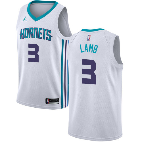 Nike Hornets #3 Jeremy Lamb White NBA Jordan Swingman Association Edition Jersey Nike Hornets #3 Jeremy Lamb White NBA Jordan Swingman Association Edition Jersey