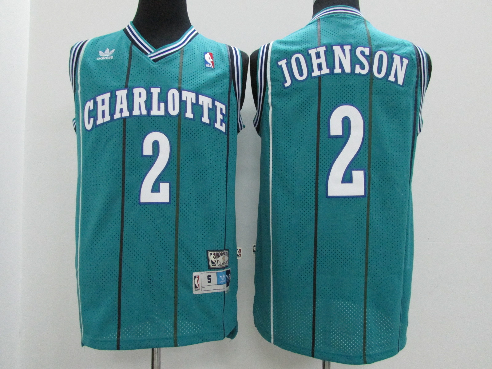 Hornets 2 Larry Johnson Teal Hardwood Classics Jersey Hornets 2 Larry Johnson Teal Hardwood Classics Jersey