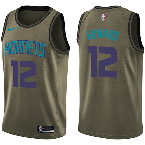 Nike Hornets #12 Dwight Howard Green Salute to Service NBA Swingman Jersey Nike Hornets #12 Dwight Howard Green Salute to Service NBA Swingman Jersey