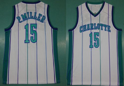 Mitchell And Ness Hornets #15 Percy Miller White Throwback Stitched NBA Jersey Mitchell And Ness Hornets #15 Percy Miller White Throwback Stitched NBA Jersey