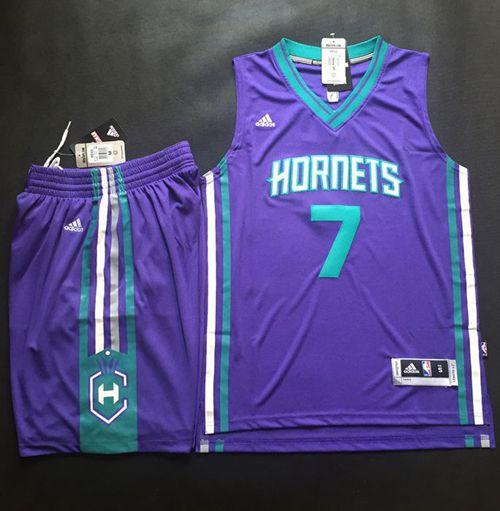 Hornets #7 Jeremy Lin Purple A Set Stitched NBA Jersey Hornets #7 Jeremy Lin Purple A Set Stitched NBA Jersey