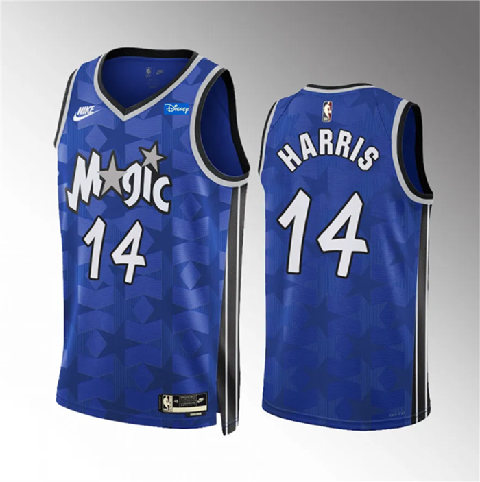 Men's Orlando Magic #14 Gary Harris Blue 2023 24 Classic Edition Stitched Basketball Jersey Men's Orlando Magic #14 Gary Harris Blue 2023 24 Classic Edition Stitched Basketball Jersey