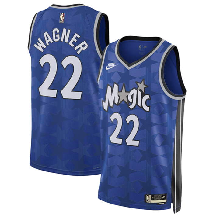 Men's Orlando Magic #22 Franz Wagner Blue 2023 24 Classic Edition Stitched Basketball Jersey Men's Orlando Magic #22 Franz Wagner Blue 2023 24 Classic Edition Stitched Basketball Jersey