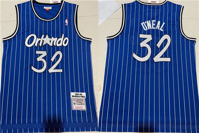 Men's Orlando Magic #32 Shaquille O'Neal Blue Stitched Jersey Men's Orlando Magic #32 Shaquille O'Neal Blue Stitched Jersey