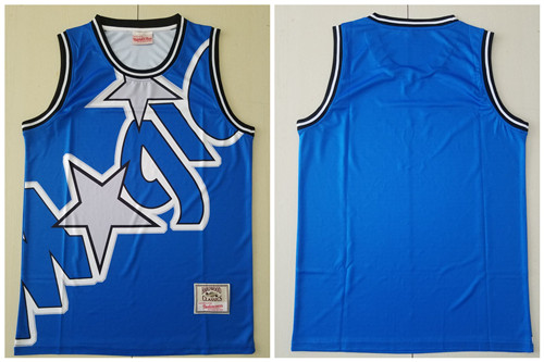 Magic Big Face Blue Hardwood Classics Swingman Jersey Magic Big Face Blue Hardwood Classics Swingman Jersey