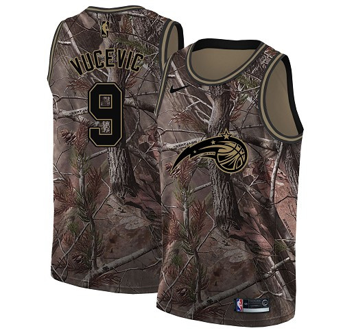 Nike Magic #9 Nikola Vucevic Camo NBA Swingman Realtree Collection Jersey - 副本