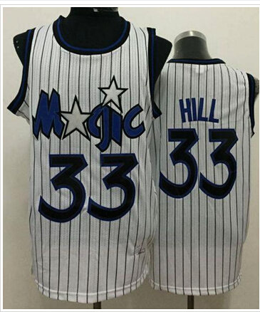 Orlando Magic #33 Grant Hill White Throwback Stitched NBA Jersey Orlando Magic #33 Grant Hill White Throwback Stitched NBA Jersey