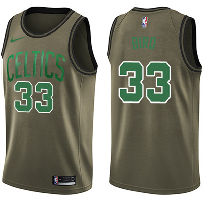 Nike Celtics #33 Larry Bird Green Salute to Service Youth NBA Swingman Jersey Nike Celtics #33 Larry Bird Green Salute to Service Youth NBA Swingman Jersey
